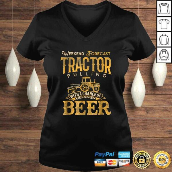 Tractor Pulling Shirt Weekend Forecast Tractor Beer Gift