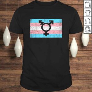 Transgender Pride Flag with Trans Man Woman Symbol Shirt Transgender Pride Flag with Trans Man Woman Symbol Shirt