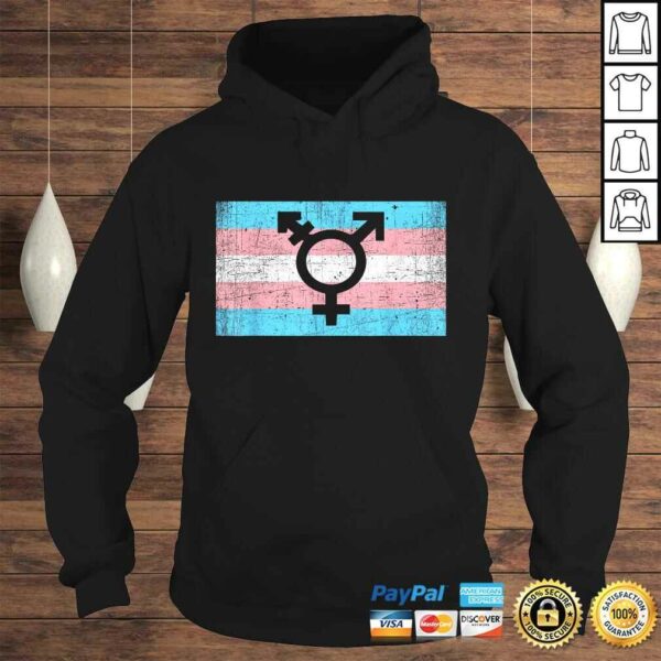 Transgender Pride Flag with Trans Man Woman Symbol Shirt