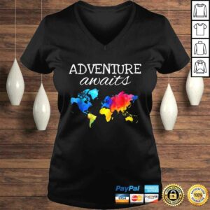 Travel Shirt Wanderlust World Map Adventure Traveler Gift