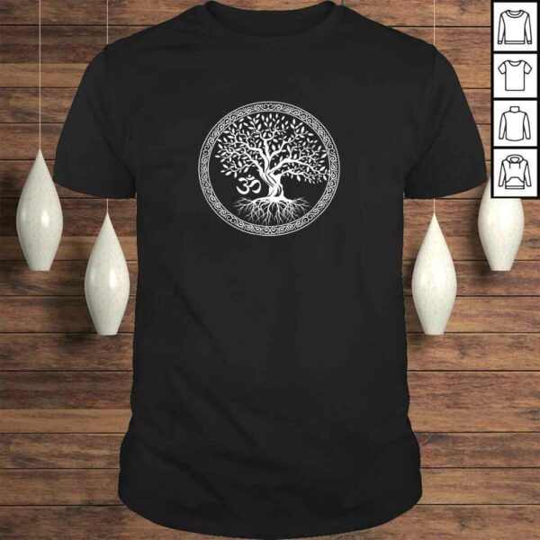 Tree of Life with Om Symbol Yoga TShirt