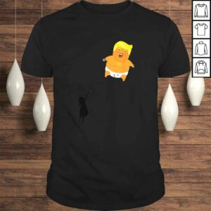 Trump Baby Blimp Girl with Balloon Funny Shirt- Angry Baby Shirt Trump Baby Blimp Girl with Balloon Funny Shirt- Angry Baby Shirt