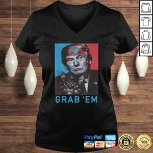 Trump Cat Grab’ Em Vintage Retro Trump Gift TShirt