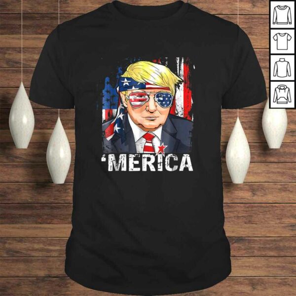 Trump Merica Shirt Murica 4th of July American Flag Shirts