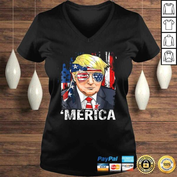 Trump Merica Shirt Murica 4th of July American Flag Shirts