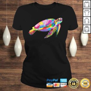 Turtle Shirt Colorful Floating Turtle Geometric Animal Tee 2 Turtle Shirt Colorful Floating Turtle Geometric Animal Tee 3