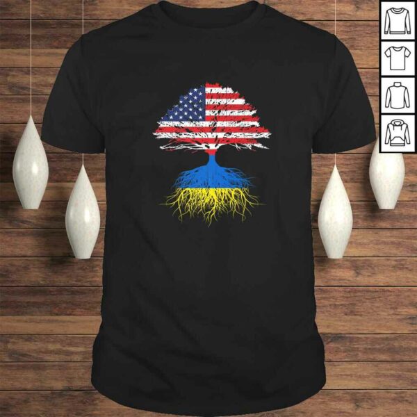 Ukrainian Roots American Grown Ukraine Shirt Men Women Kids