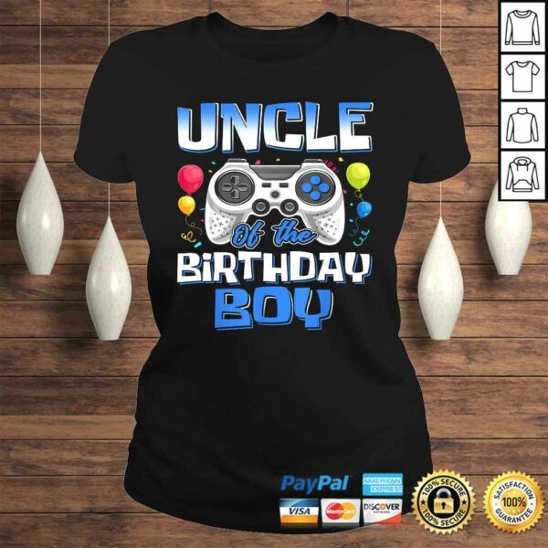 Uncle Of The Birthday Boy Matching Video Gamer Birthday TShirt