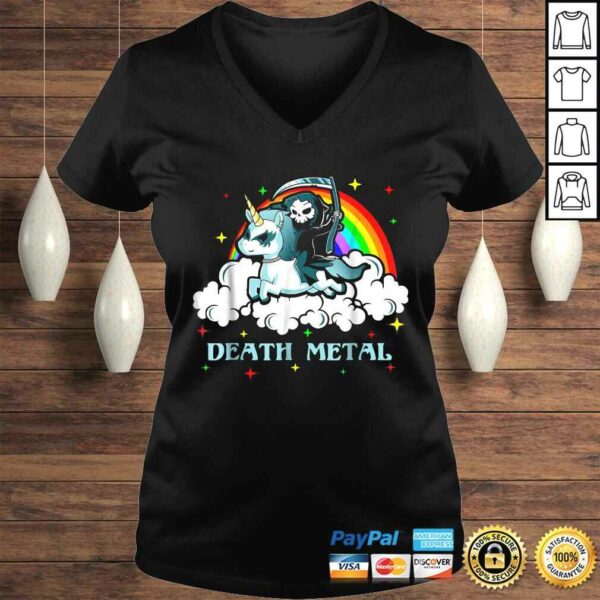 Unicorn Death Metal Rocker Go To Hell Shirt