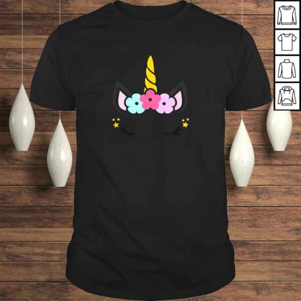 Unicorn Face Birthday TShirt