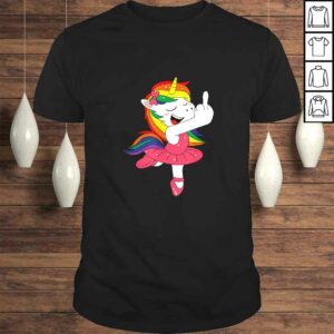 Unicorn go to hell Fuck Off with middle finger TShirt Unicorn go to hell Fuck Off with middle finger TShirt