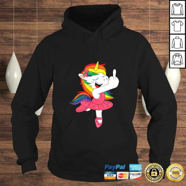 Unicorn go to hell Fuck Off with middle finger TShirt