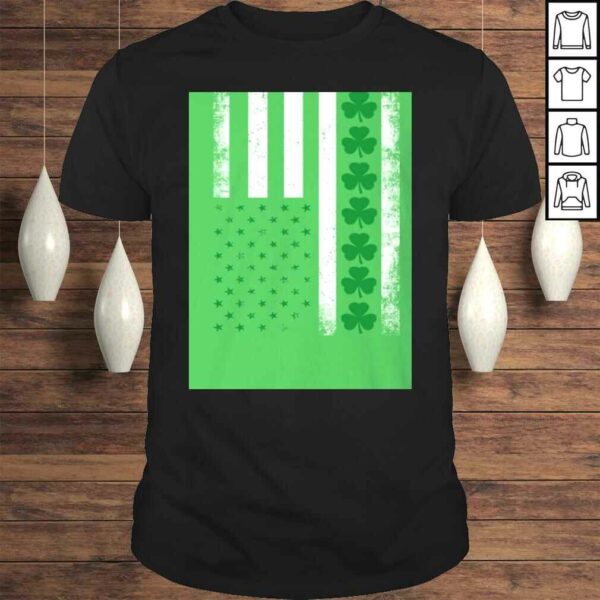 UrVog Irish American Flag Shirt – Irish Flag Shamrock Pride Happy St Patrick’s Day TShirt