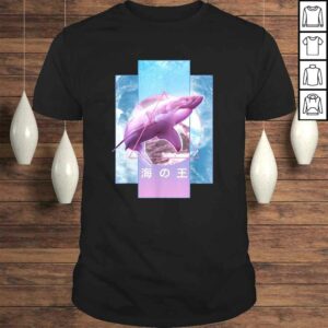 Vaporwave Shark Retro 80s 90s Japanese Otaku Aesthetic Tee Shirt Vaporwave Shark Retro 80s 90s Japanese Otaku Aesthetic Tee Shirt