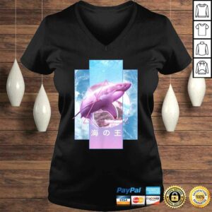 Vaporwave Shark Retro 80s 90s Japanese Otaku Aesthetic Tee Shirt