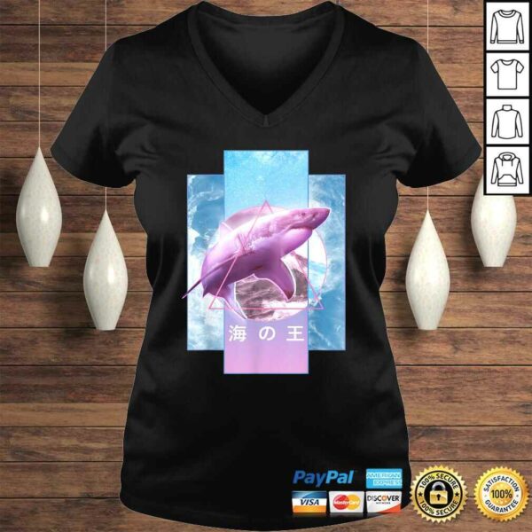 Vaporwave Shark Retro 80s 90s Japanese Otaku Aesthetic Tee Shirt