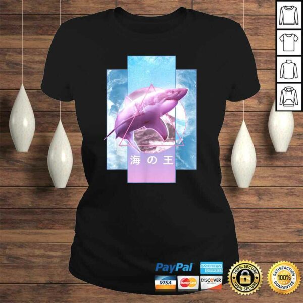 Vaporwave Shark Retro 80s 90s Japanese Otaku Aesthetic Tee Shirt