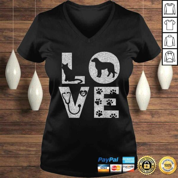 Vet Tech Love Animals Veterinarian Tech Distressed Shirt