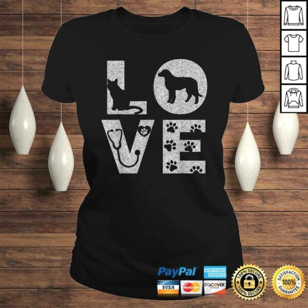 Vet Tech Love Animals Veterinarian Tech Distressed Shirt