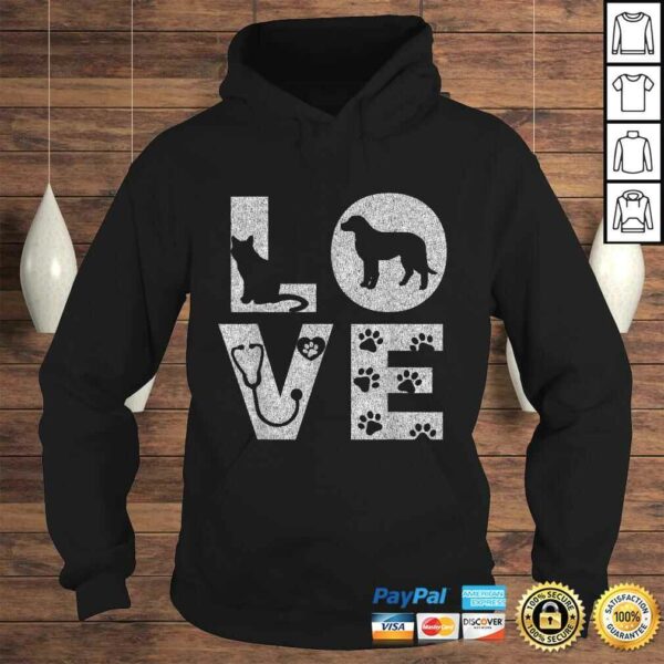 Vet Tech Love Animals Veterinarian Tech Distressed Shirt