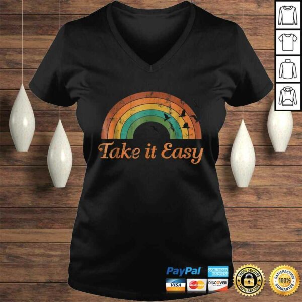 Vintage Retro Weathered look Take it Easy Tee