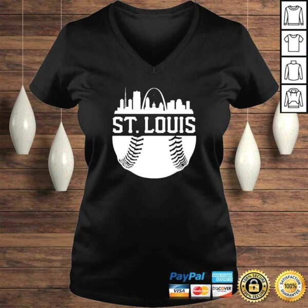 Vintage St. Louis Baseball Skyline Retro Missouri Tee T-Shirt