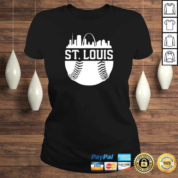 Vintage St. Louis Baseball Skyline Retro Missouri Tee T-Shirt