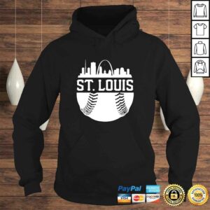 Vintage St Louis Baseball Skyline Retro Missouri Tee T Shirt 4