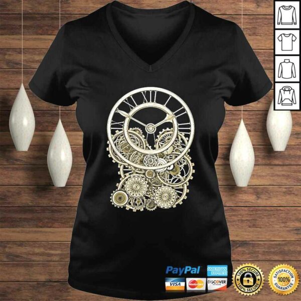 Vintage Style Elegant Steampunk Clock Shirts