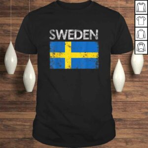 Vintage Sweden Swedish Flag Pride Shirt Vintage Sweden Swedish Flag Pride Shirt