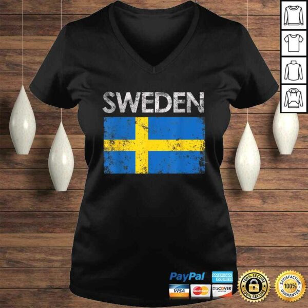 Vintage Sweden Swedish Flag Pride Shirt