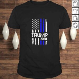 Vintage Thin Blue Line Trump 2020 American Flag TShirt Vintage Thin Blue Line Trump 2020 American Flag TShirt