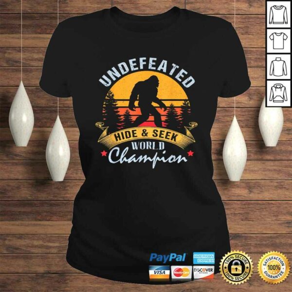 Vintage Undefeated Bigfoot Tee Hide and Seek World Champ TShirt