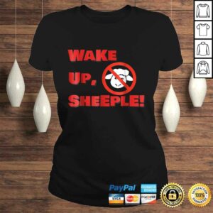 Wake Up Sheeple! Shirt with anti sheep logo 3