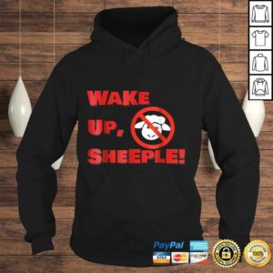 Wake Up Sheeple! Shirt with anti sheep logo 4
