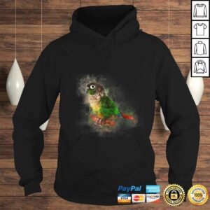 Watercolor Green Cheek Conure parroTShirt 3 Watercolor Green Cheek Conure parroTShirt 4