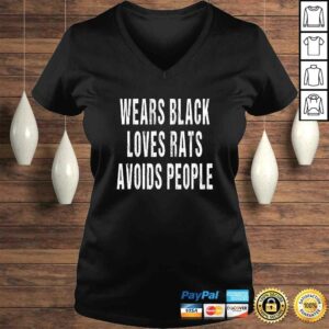 Wears Black Loves Rats Avoids People - Pet Rat Lover T-shirt 1 Wears Black Loves Rats Avoids People Pet Rat Lover T shirt 2