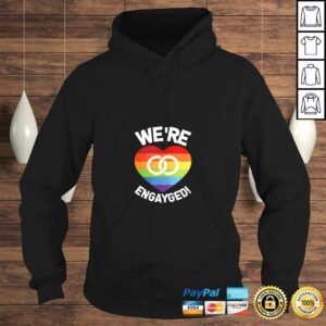 We're Engayged Gay Pride Wedding Engagement Domestic Gift T-shirt 3 Were Engayged Gay Pride Wedding Engagement Domestic Gift T shirt 4