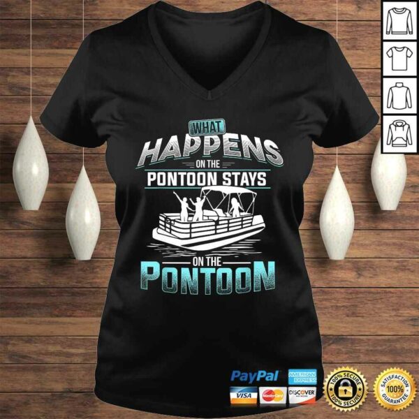 What Happens on the Pontoon Stays on the Pontoon Gift TShirt