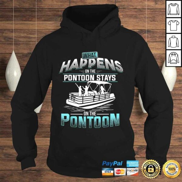 What Happens on the Pontoon Stays on the Pontoon Gift TShirt