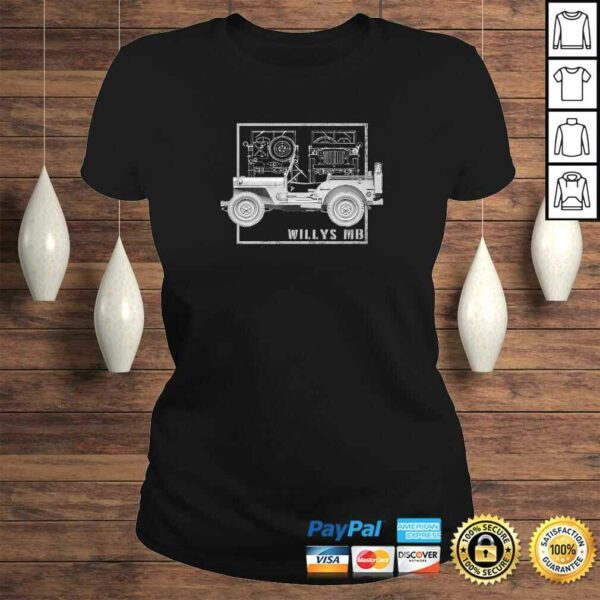 Willys MB Vintage Off Road Classic Vehicle WW2 Shirt