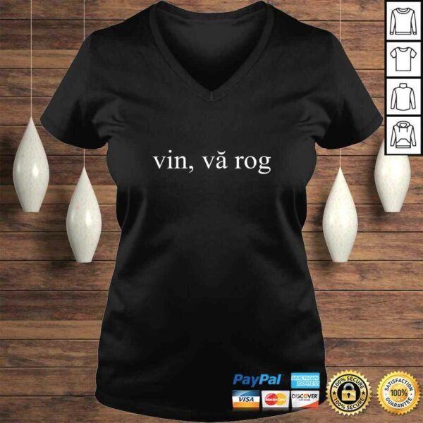 Wine Please Vin Va Rog Romanian Language Group Travel TShirt