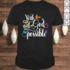 With God All Things Are Possible – Religious Butterfly ArTee T-Shirt