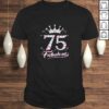 Womens 75 And & Fabulous 1944 75Th Birthday Gift Tee For Womens TShirt