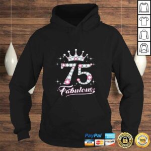 Womens 75 And & Fabulous 1944 75Th Birthday Gift Tee For Womens TShirt 3 Womens 75 And Fabulous 1944 75Th Birthday Gift Tee For Womens TShirt 4