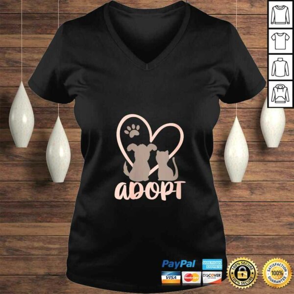 Womens Adopt Rescue Pet Owner Rescue Mom or Dad – Dog and CaTShirt