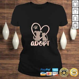 Womens Adopt Rescue Pet Owner Rescue Mom or Dad - Dog and CaTShirt 2 Womens Adopt Rescue Pet Owner Rescue Mom or Dad Dog and CaTShirt 3