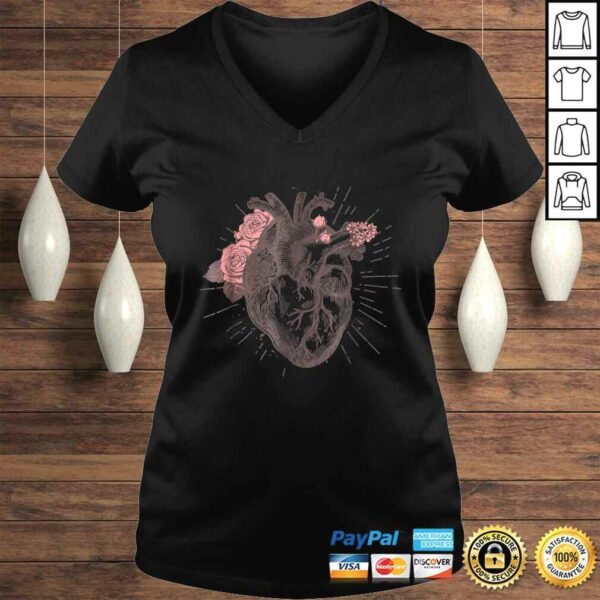 Women’s Anatomical Heart Human Heart Anatomy Shirt Girls Tee