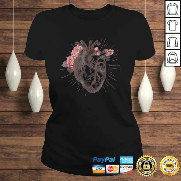 Women’s Anatomical Heart Human Heart Anatomy Shirt Girls Tee