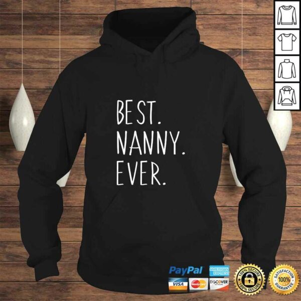 Womens Best Nanny Ever Cool Funny Vintage TShirt